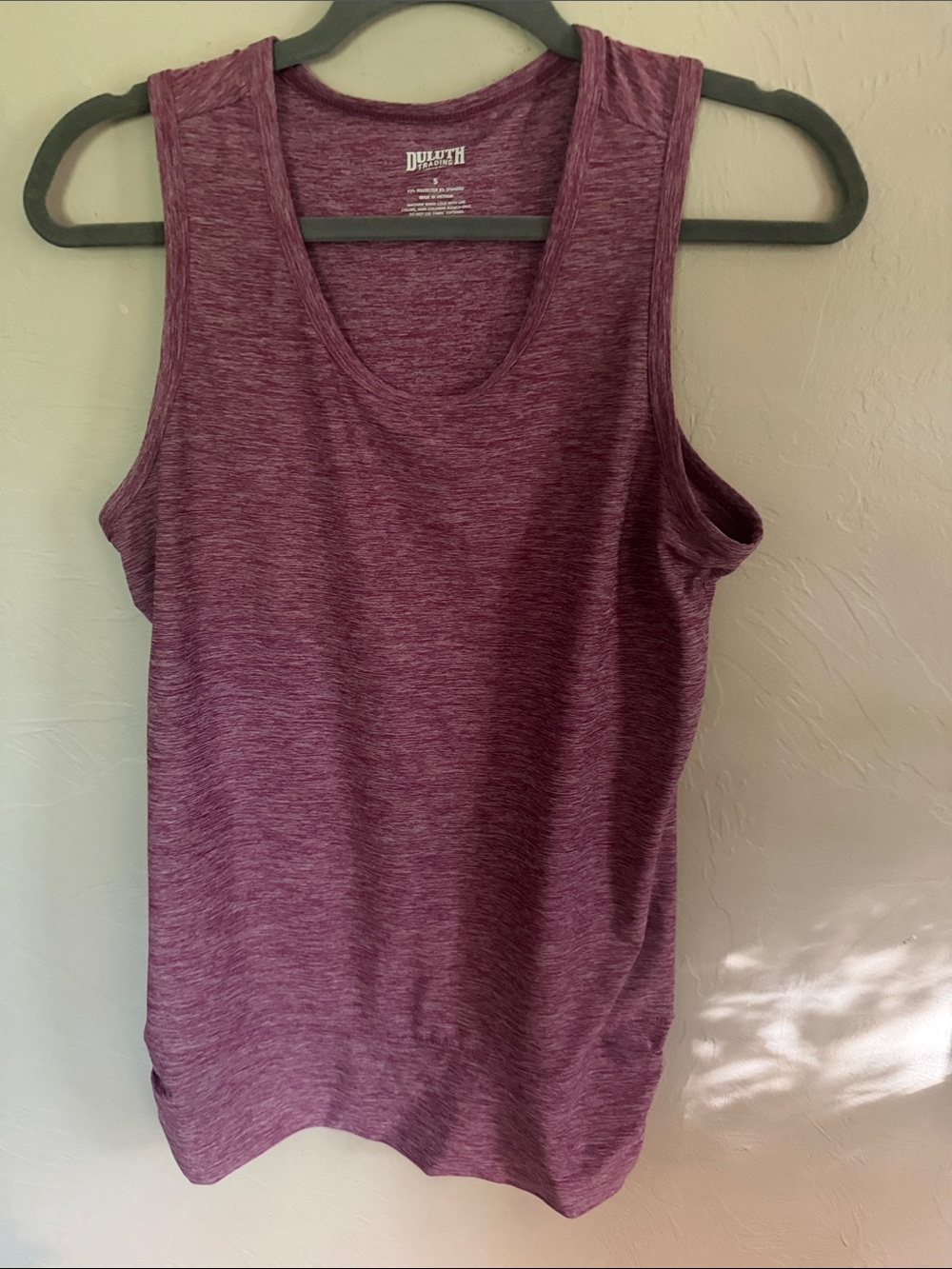 Duluth Trading Co Tank Top in Heather Plum